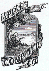 first apple logo first apple logo